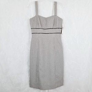 Tahari Levine Isabella Demarco Women's 2 Dress Lined Sheath Pencil White/Blk